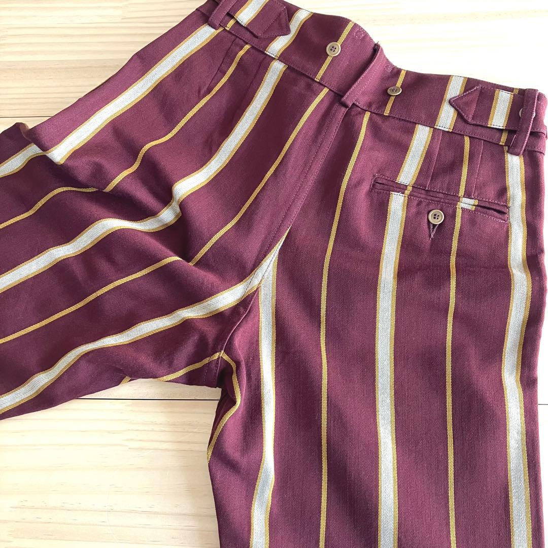 未使用 希少 UK製 ナイジェルケーボン プリーツパンツ ウール 32