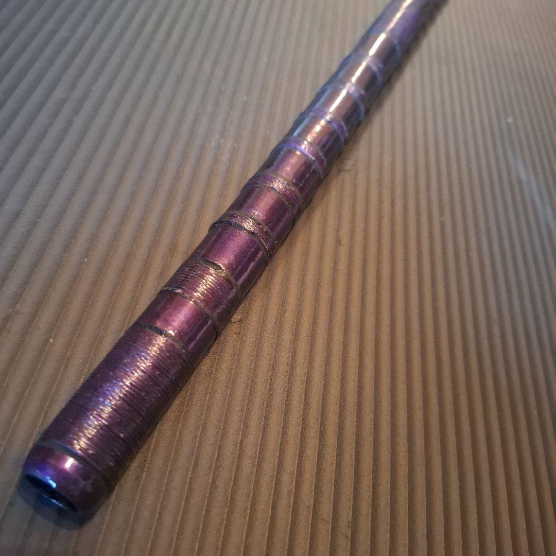 7月限定値下げ！篠笛　古典調　五本調子　７穴　 総巻き　パープルメタリック