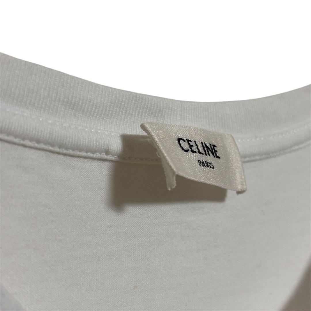 CELINE セリーヌ　美品　定番　Tシャツ　半袖　ブランドロゴ　M