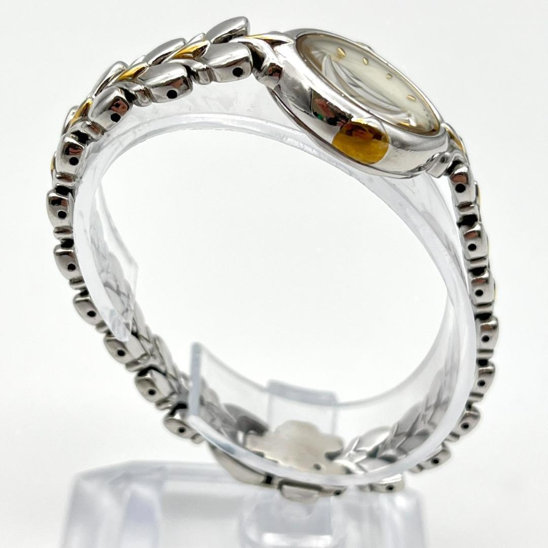 セイコー エクセリーヌ 1Pダイヤ シェル文字盤 新品電池交換済 レディース