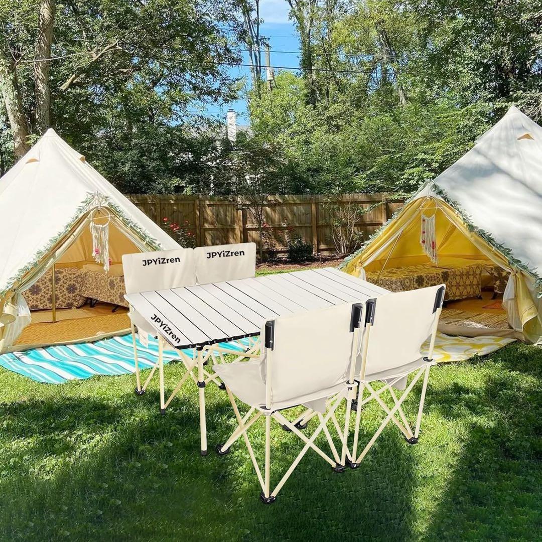 アウトドア テーブル チェア 5点セット アルミテーブル椅子 ピクニック