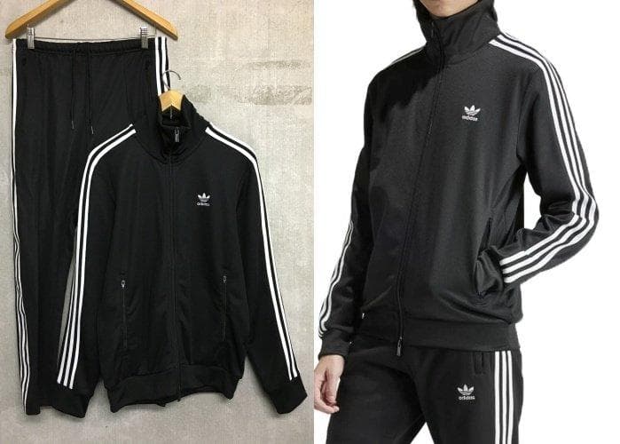 アディダス L 黒 美品 ベッケンバウアー トラック ジャケット パンツ