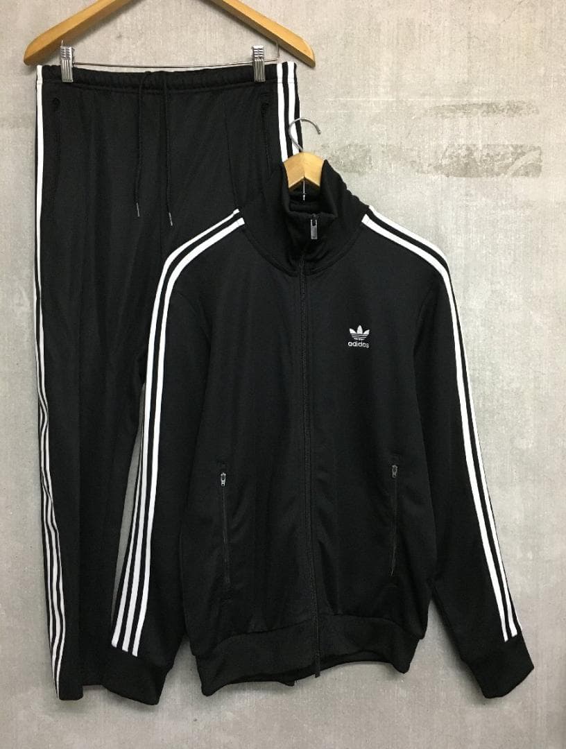 アディダス L 黒 美品 ベッケンバウアー トラック ジャケット パンツ