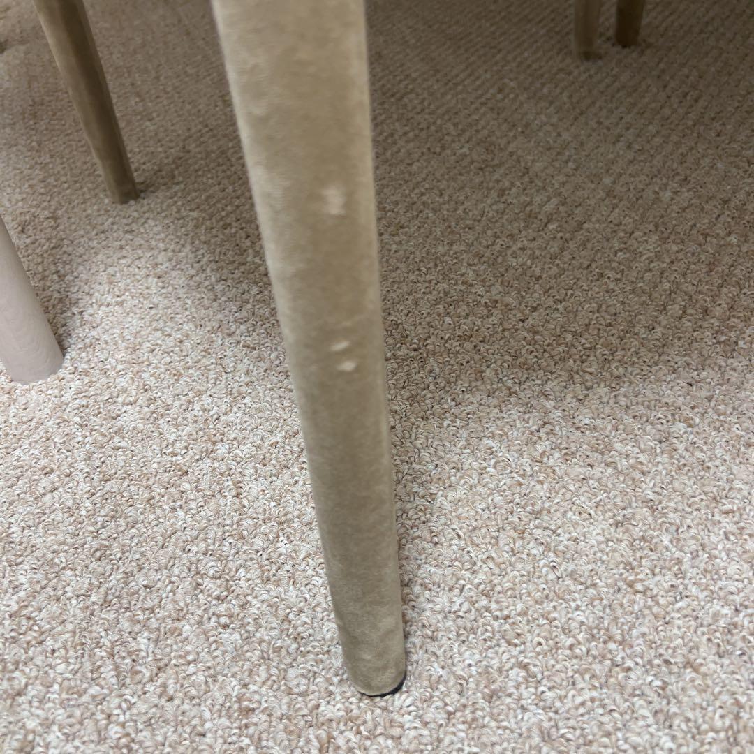 モーダエンカーサ■BANQUET バンケット チェア ベルベット調　グレージュ