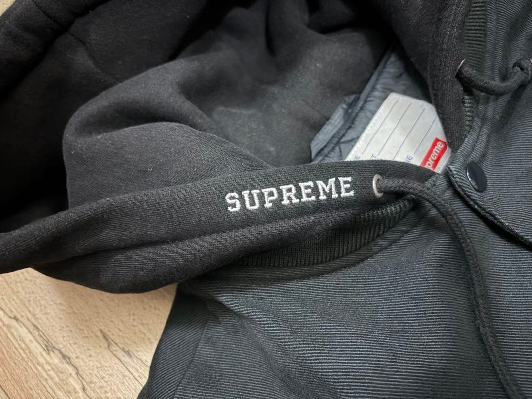 ジャケット・アウター Supreme Hooded Twill Varsity Jacket XL