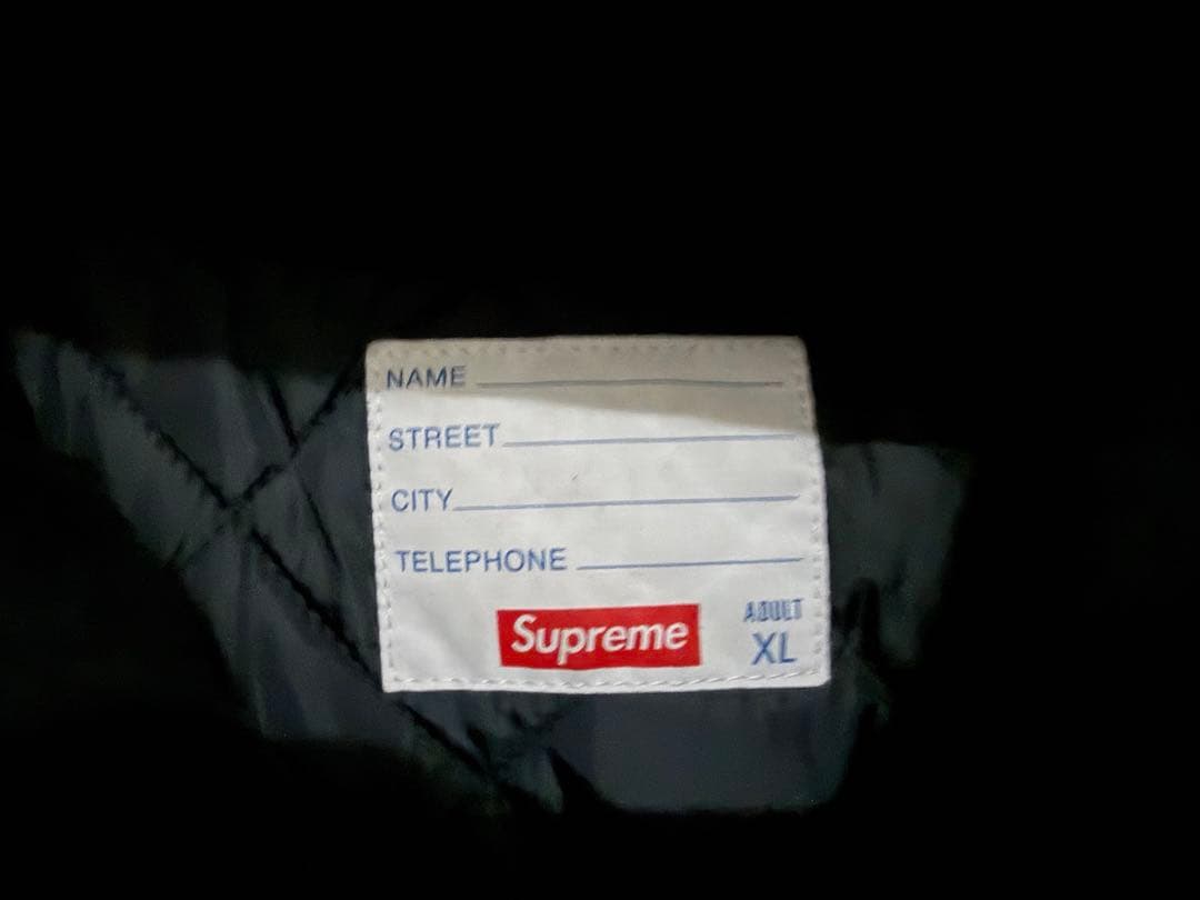 ジャケット・アウター Supreme Hooded Twill Varsity Jacket XL