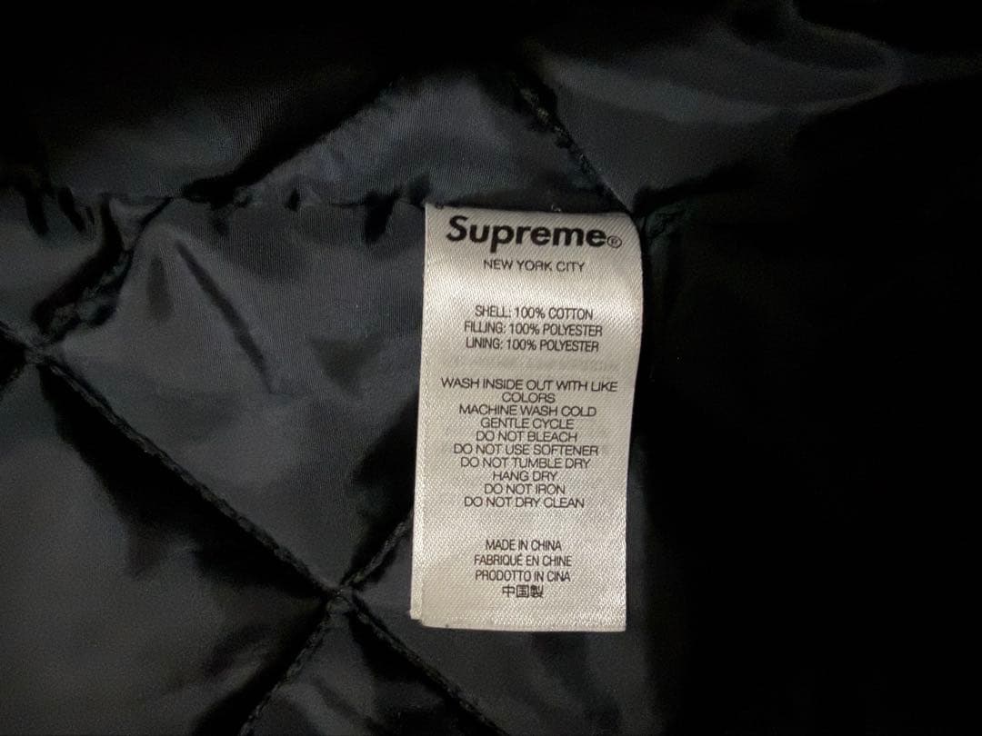 ジャケット・アウター Supreme Hooded Twill Varsity Jacket XL