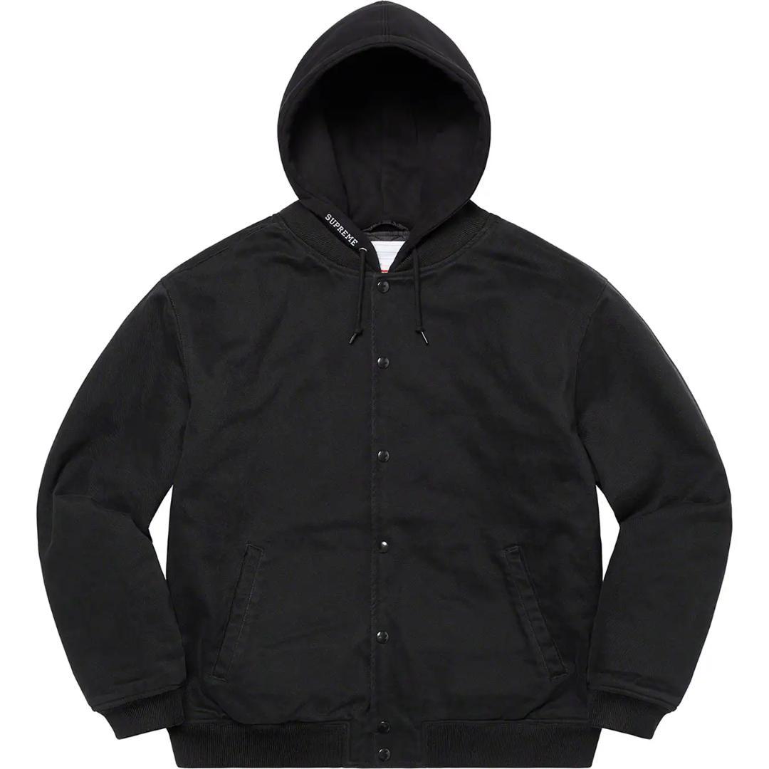 ジャケット・アウター Supreme Hooded Twill Varsity Jacket XL