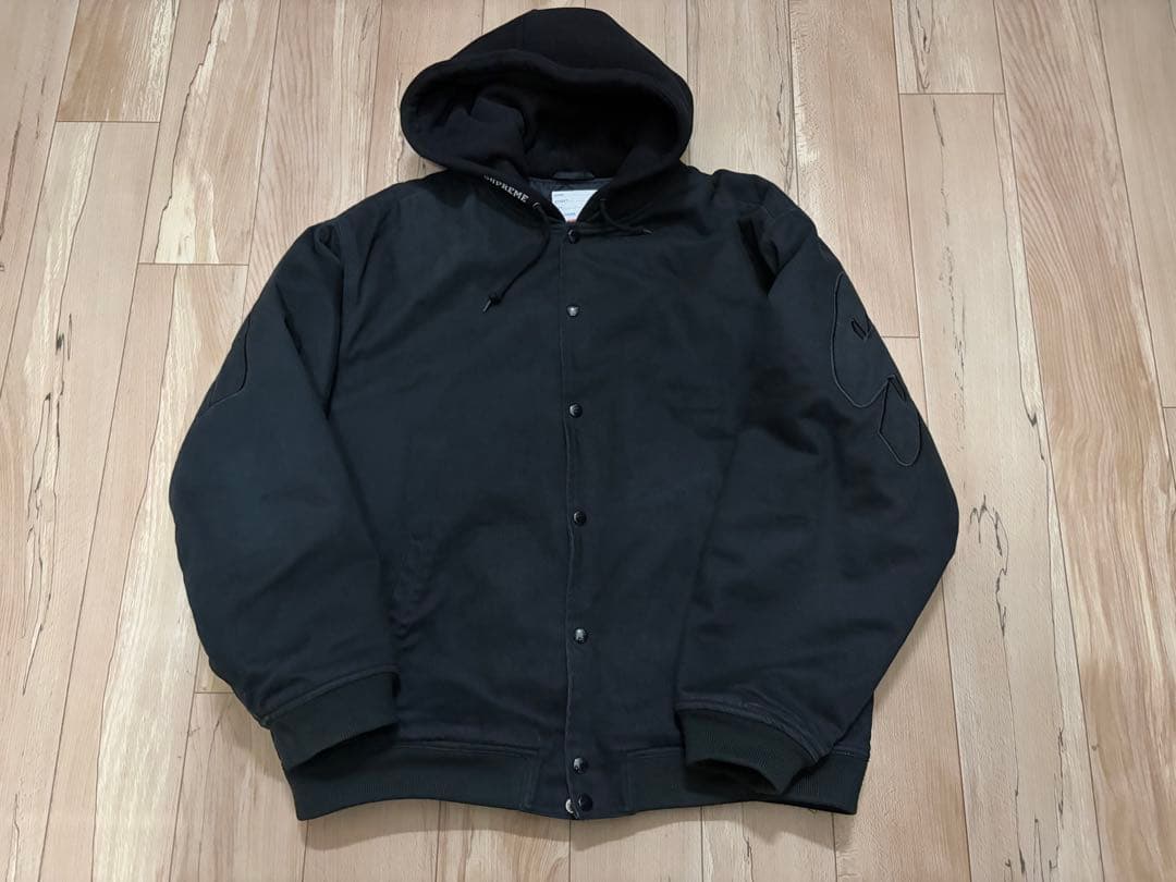 ジャケット・アウター Supreme Hooded Twill Varsity Jacket XL