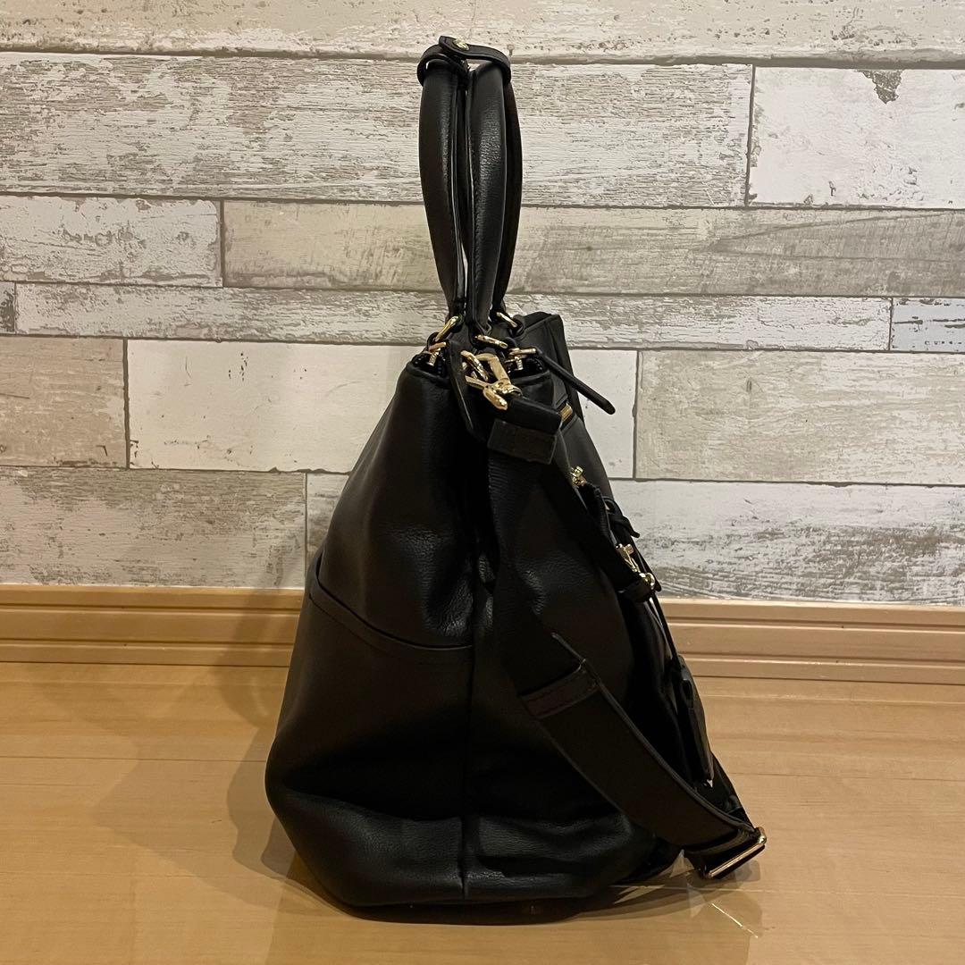 【美品】 TUMI トゥミ ハンドバッグ 2way レザー ショルダー ブラック