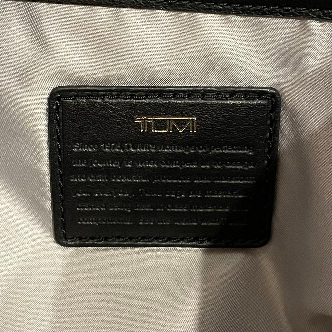 【美品】 TUMI トゥミ ハンドバッグ 2way レザー ショルダー ブラック