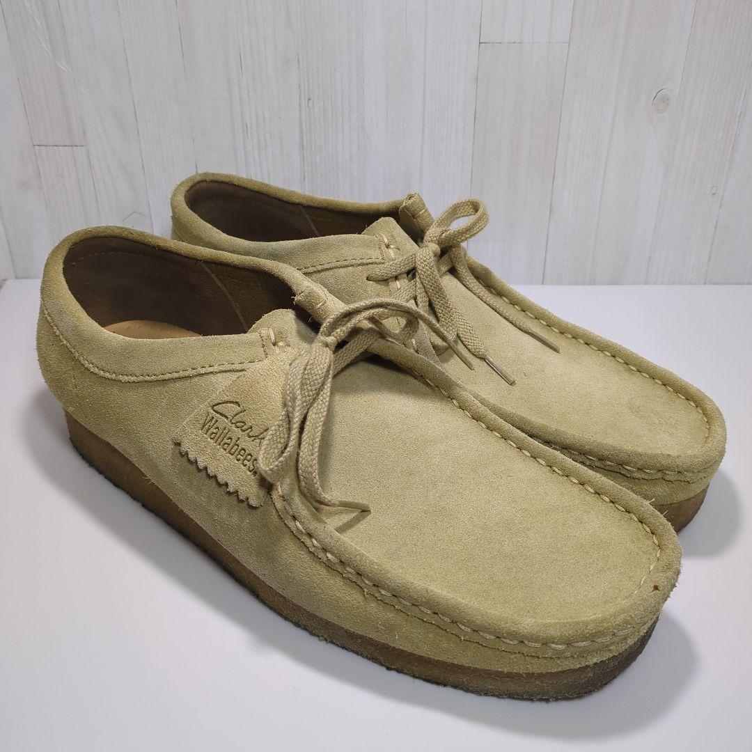 【良品】Clarks　クラークス　ワラビー　ローカット　スエード　27.5cm