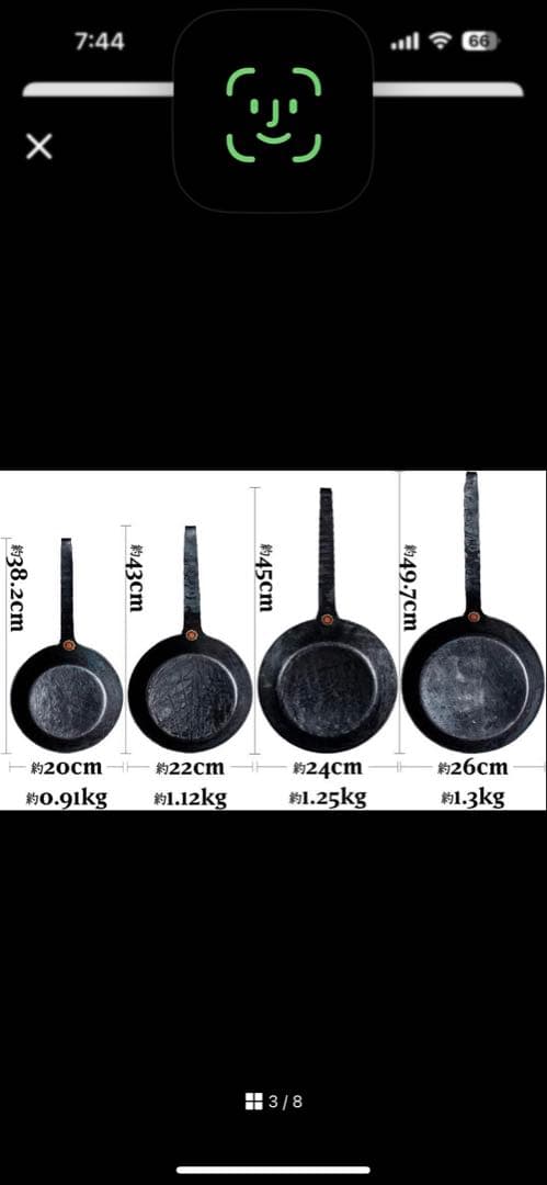 フライパン(24cm) 鉄 ドイツ並行輸入品 新生活 [並行輸入品] ブラック