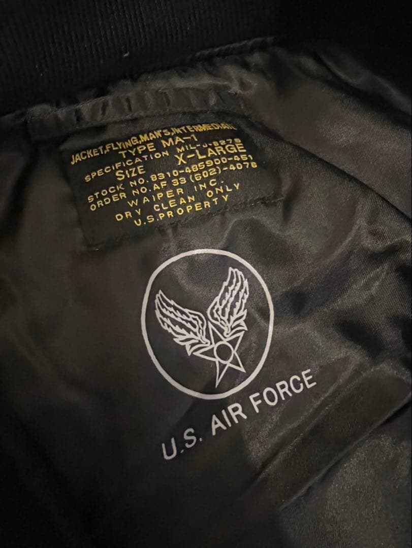 WAIPER.inc 最初期型 MA-1フライトジャケット MIL-J-8279