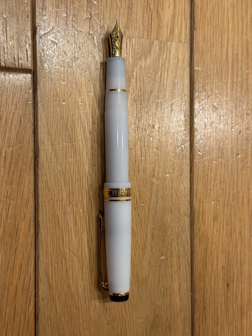 中古★セーラー万年筆★四季織I★雪月空葉★垂雪★EF★極細