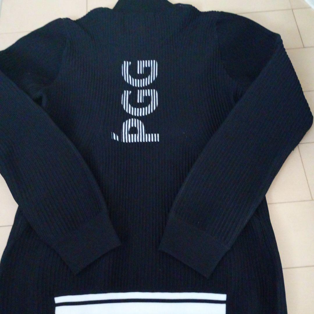 PGG レディースリブ編みジッパーセーターサイズM