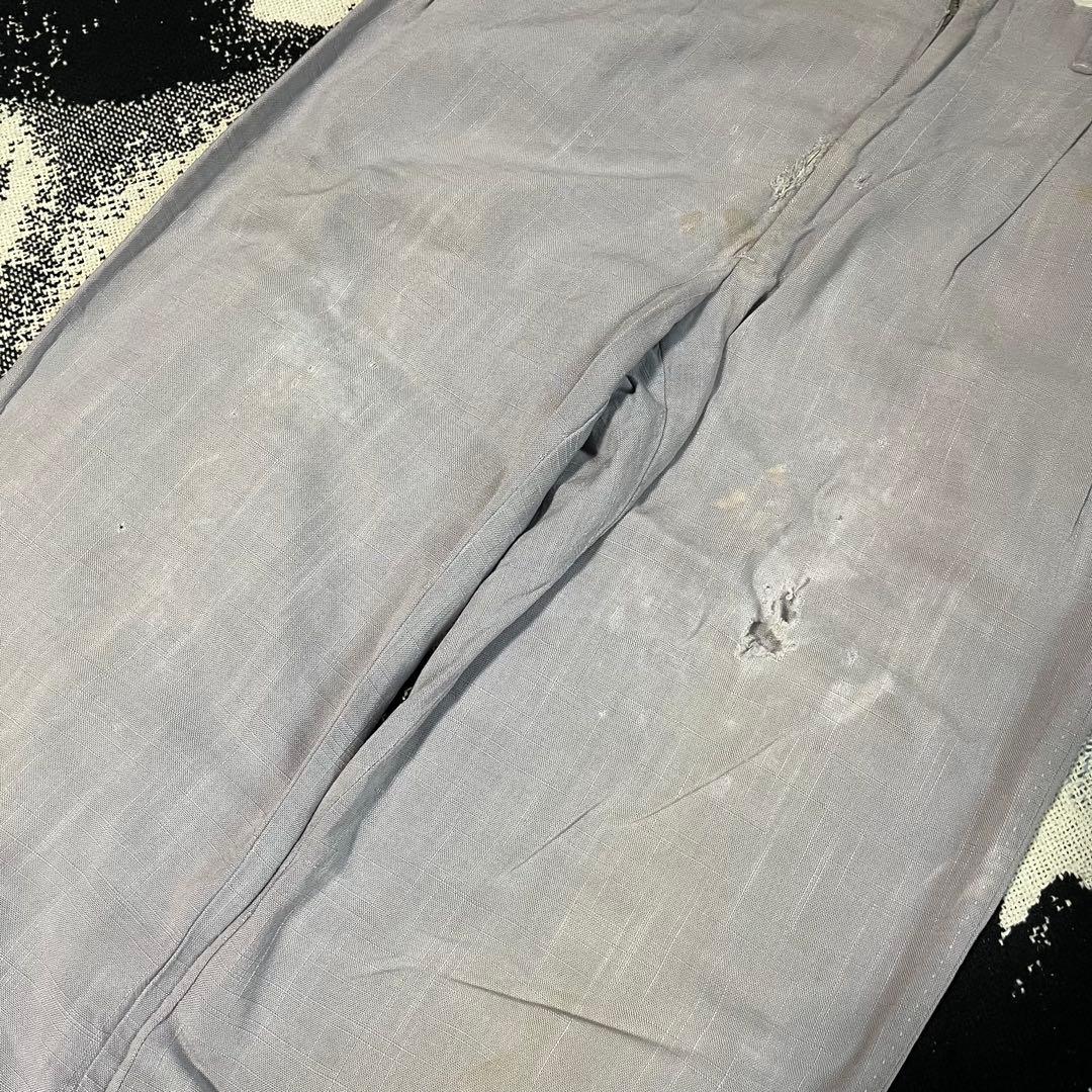 50s ネップ 絣 リネン ヴィンテージ ギャバジン レーヨン 60s ピンク