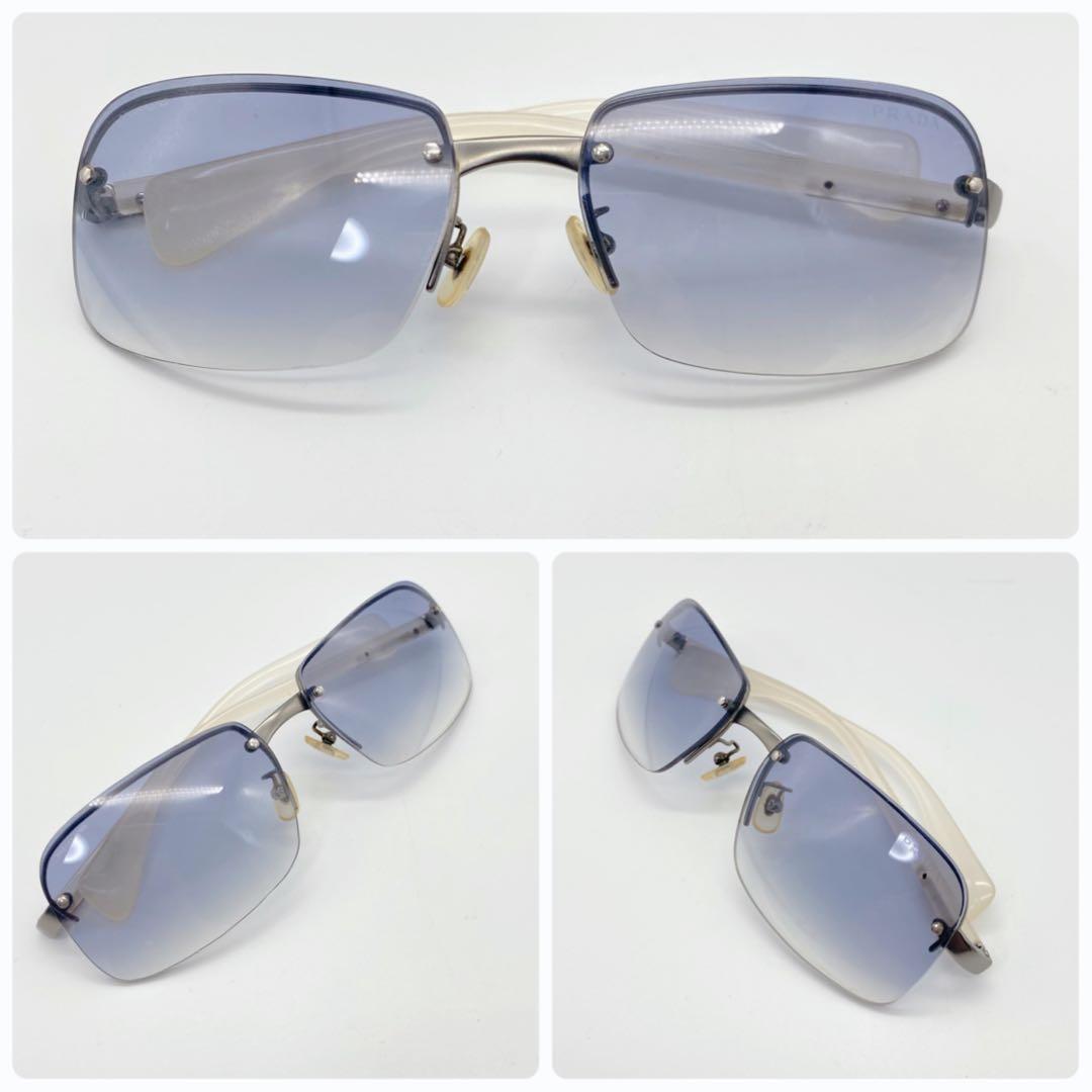 PRADA プラダ リムレス サングラス スクエア y2k archive