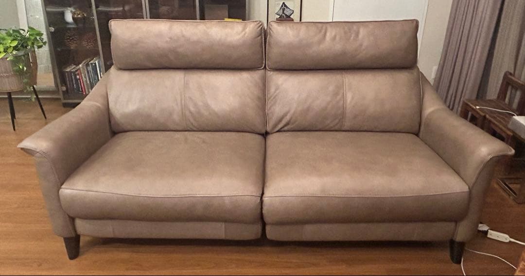 3人掛け電動リクライニングソファ ベージュ