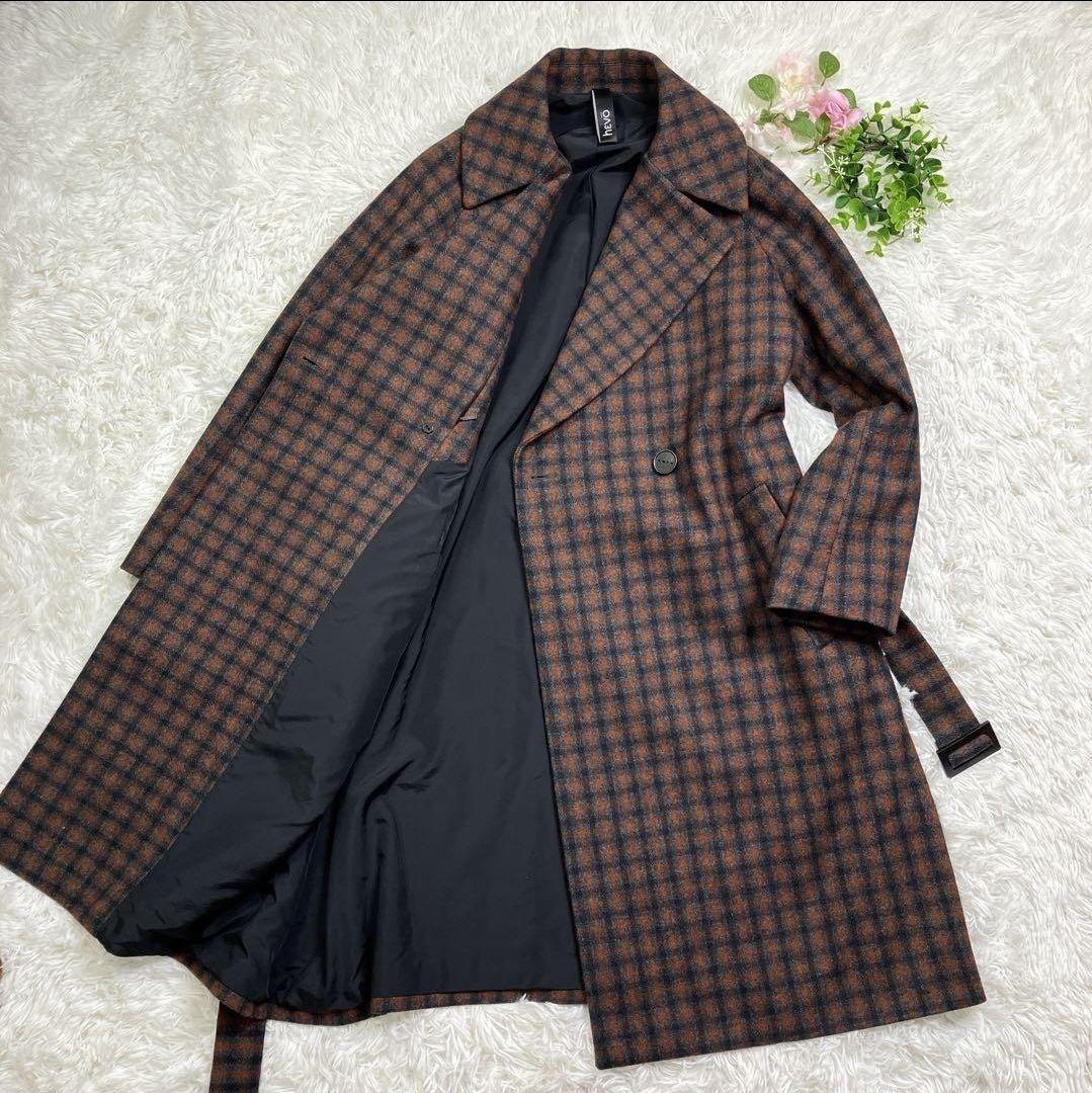 さとし　hevo イーヴォ　ダブルブレストチェスターコート