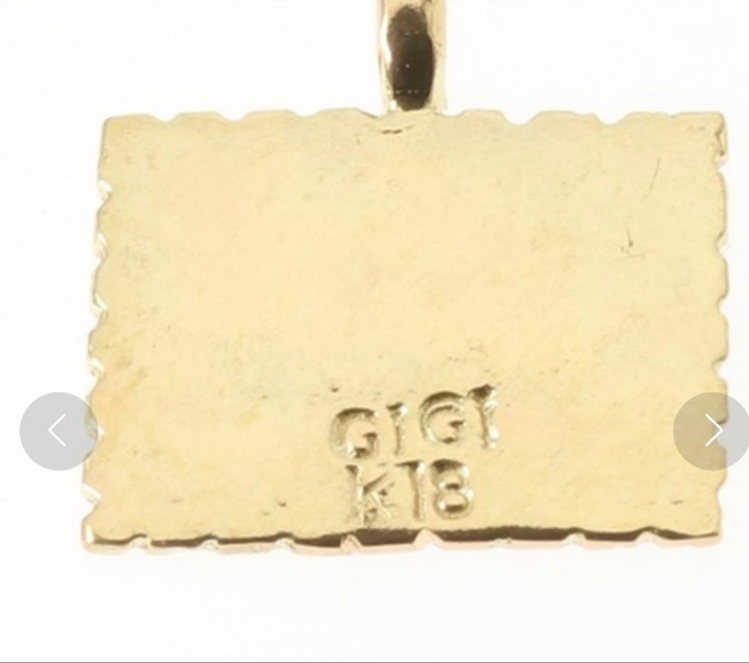 GIGI ゴールド スクエアチャーム