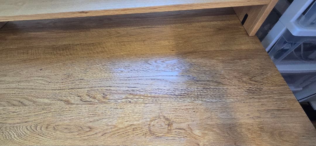 無印良品　天然木　オーク材　デスク　学習机　上置き付き