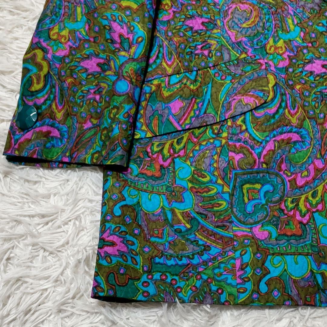 超美品 ミセス グラマージバンシィ　2L　シルク・ウール　ノーカラージャケット