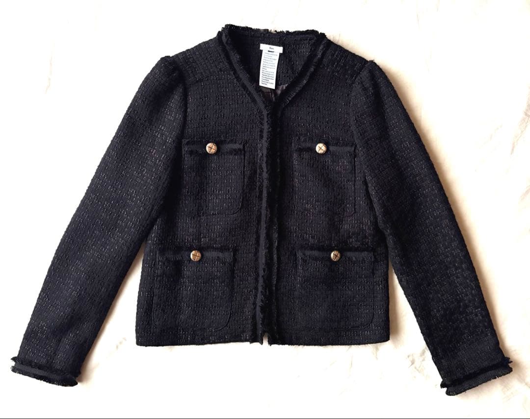 完売 極美品 Sov. ツイードノーカラージャケット 36 ダブスタ 神崎恵愛用