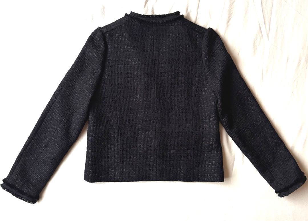 完売 極美品 Sov. ツイードノーカラージャケット 36 ダブスタ 神崎恵愛用