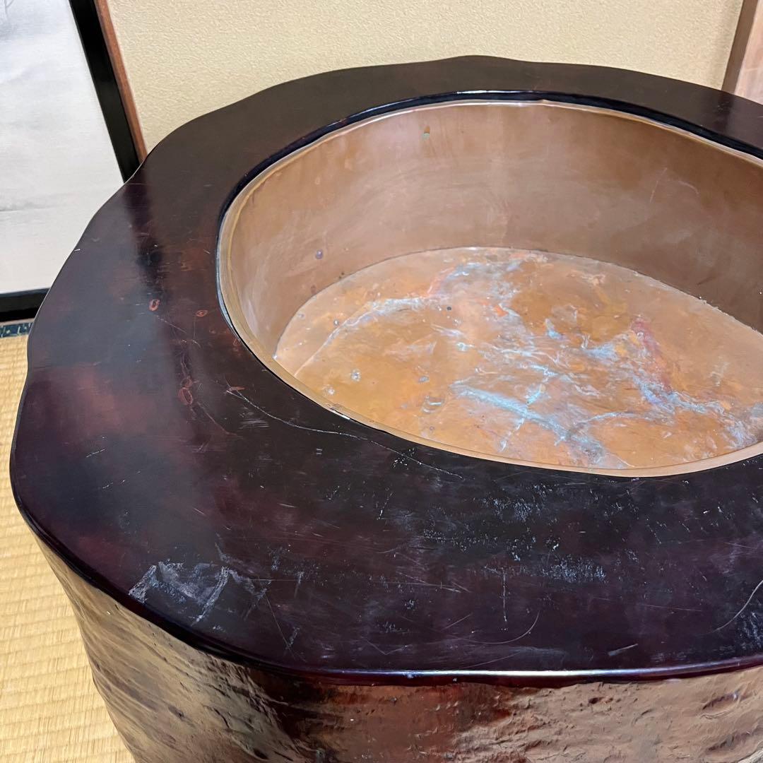 k*n様 天然木　火鉢　サイドテーブル　直径90cm　ビッグサイズ