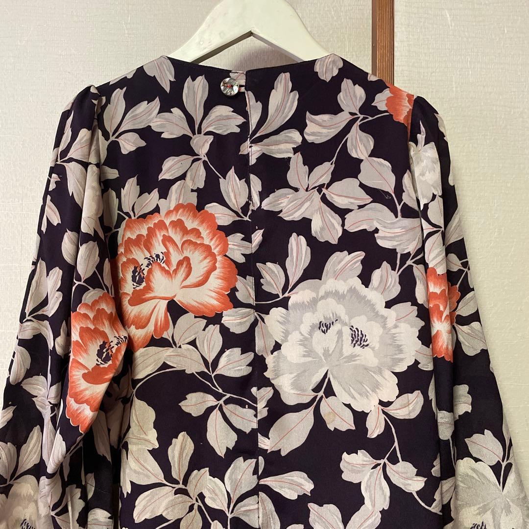 最終　お値下げ　大正ロマン綸子ワンピース