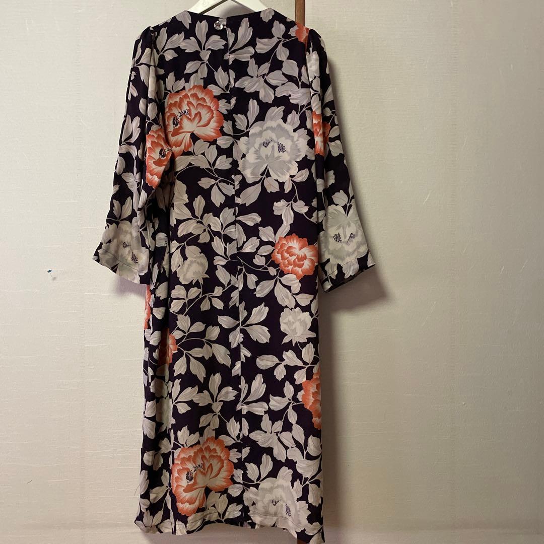 最終　お値下げ　大正ロマン綸子ワンピース