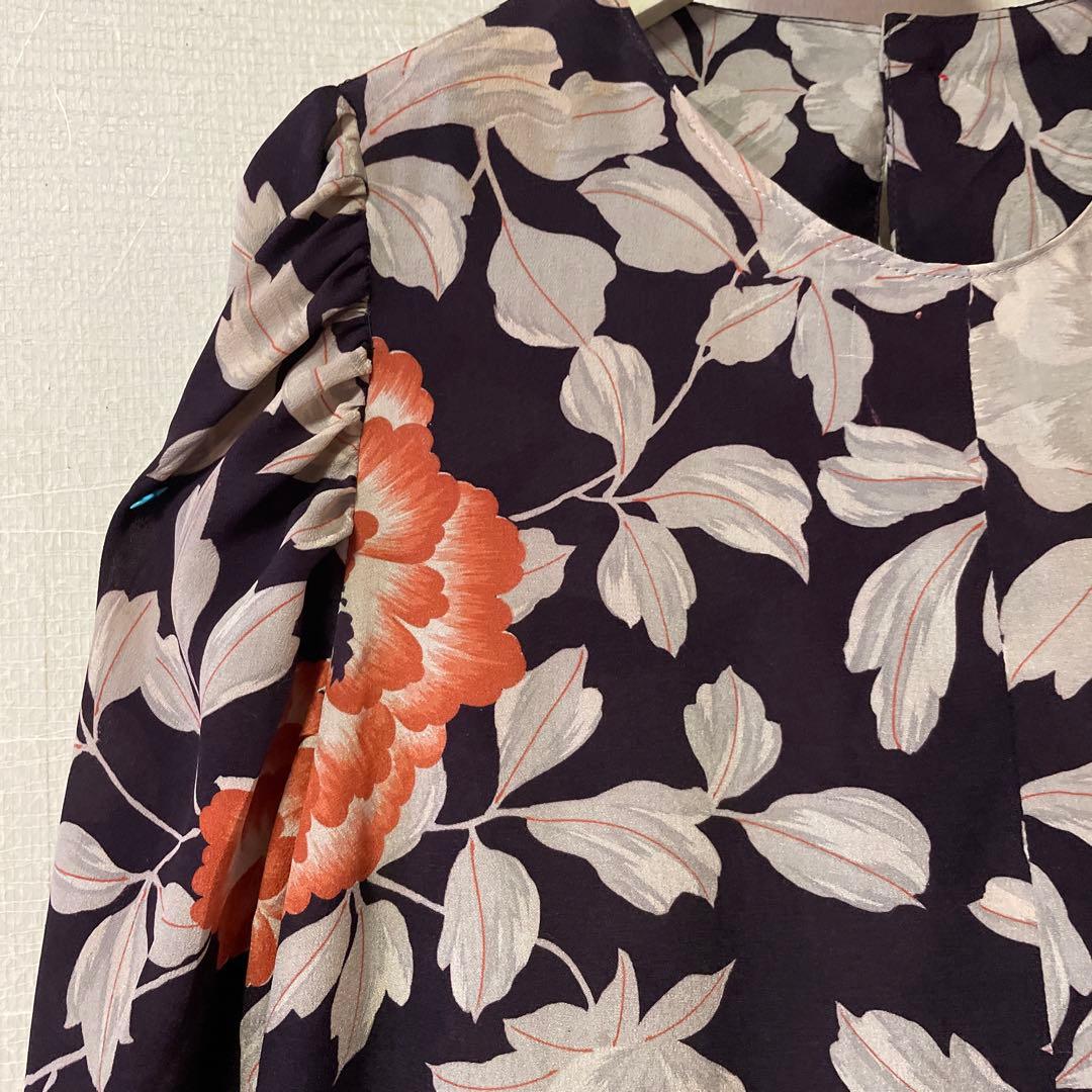 最終　お値下げ　大正ロマン綸子ワンピース