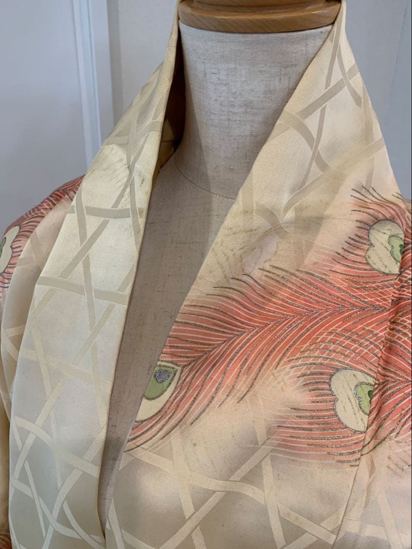 振袖　大正ロマン　昭和レトロ　アンティーク　羽織り　着物　道行　和洋折衷