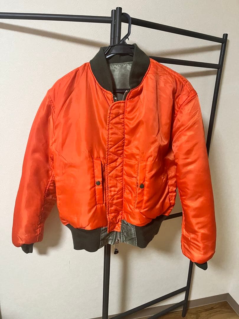 90s MA1 ジャケット リバーシブル jazzix ミリタリー 画像要確認