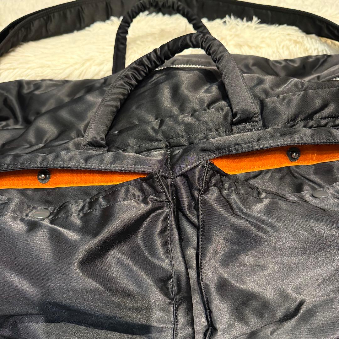 【極美品】ポータータンカー 2way ボストンバッグ Lブラック