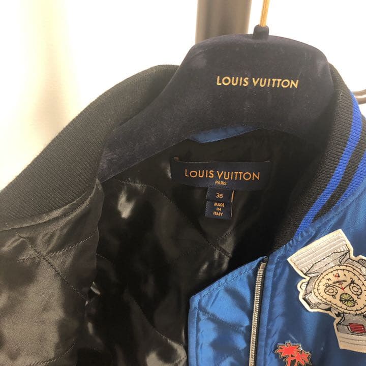 ルイヴィトン　希少★ロイヤルブルーブルゾンジャンパー ボンバージャケット