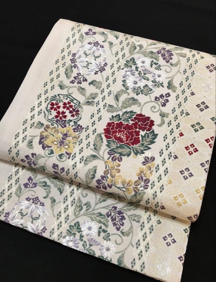 都会的　ドレッシーな【訪問着】正絹　友禅　墨色　裄長め