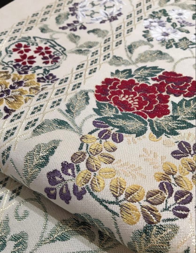 都会的　ドレッシーな【訪問着】正絹　友禅　墨色　裄長め