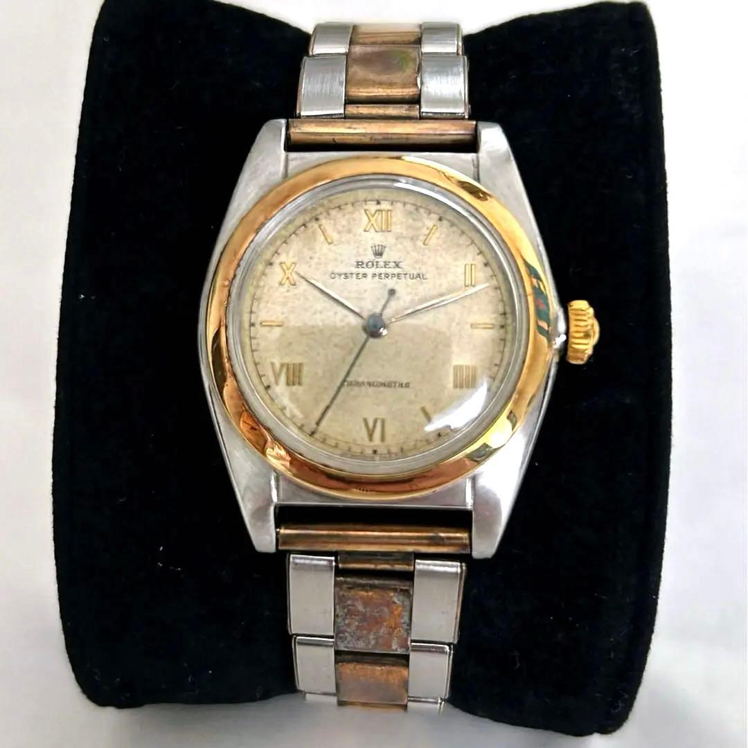 【希少】ロレックス バブルバック Ref.5010 1940年代製 コンビブレス