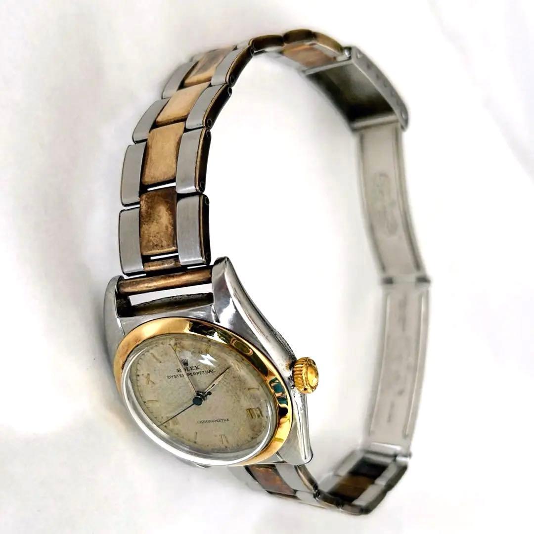 【希少】ロレックス バブルバック Ref.5010 1940年代製 コンビブレス