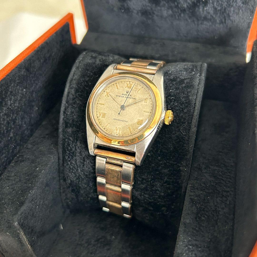 【希少】ロレックス バブルバック Ref.5010 1940年代製 コンビブレス