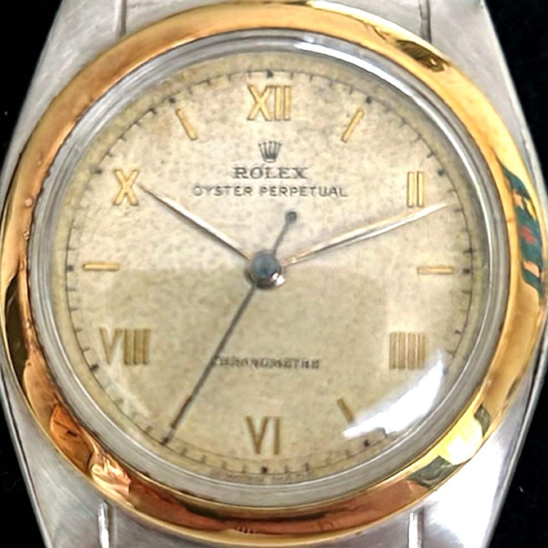 【希少】ロレックス バブルバック Ref.5010 1940年代製 コンビブレス