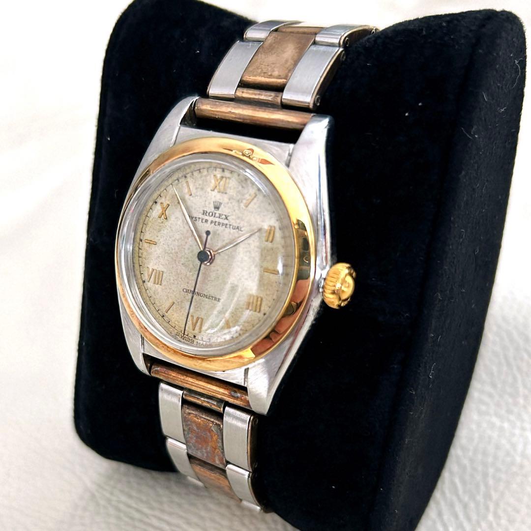 【希少】ロレックス バブルバック Ref.5010 1940年代製 コンビブレス
