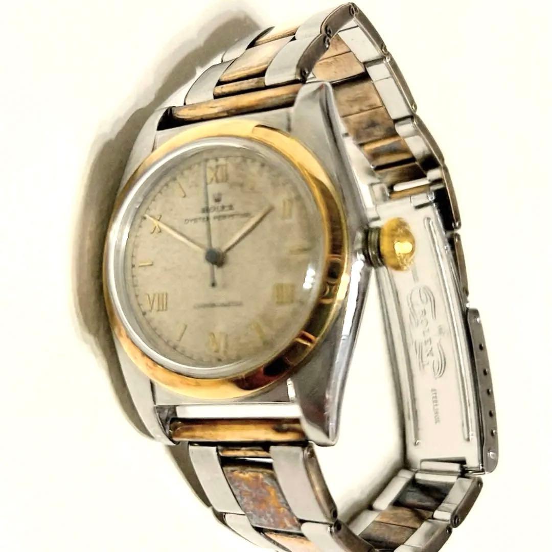 【希少】ロレックス バブルバック Ref.5010 1940年代製 コンビブレス