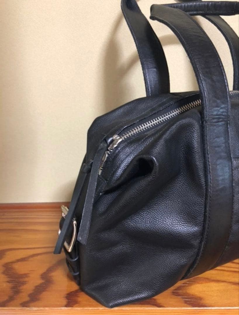 COACH レザーボストンバッグ 持ち手リペア済み ブラック 本革