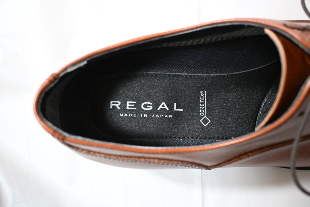 【ひで】REGAL ブラウン レザーシューズ Gore-Tex