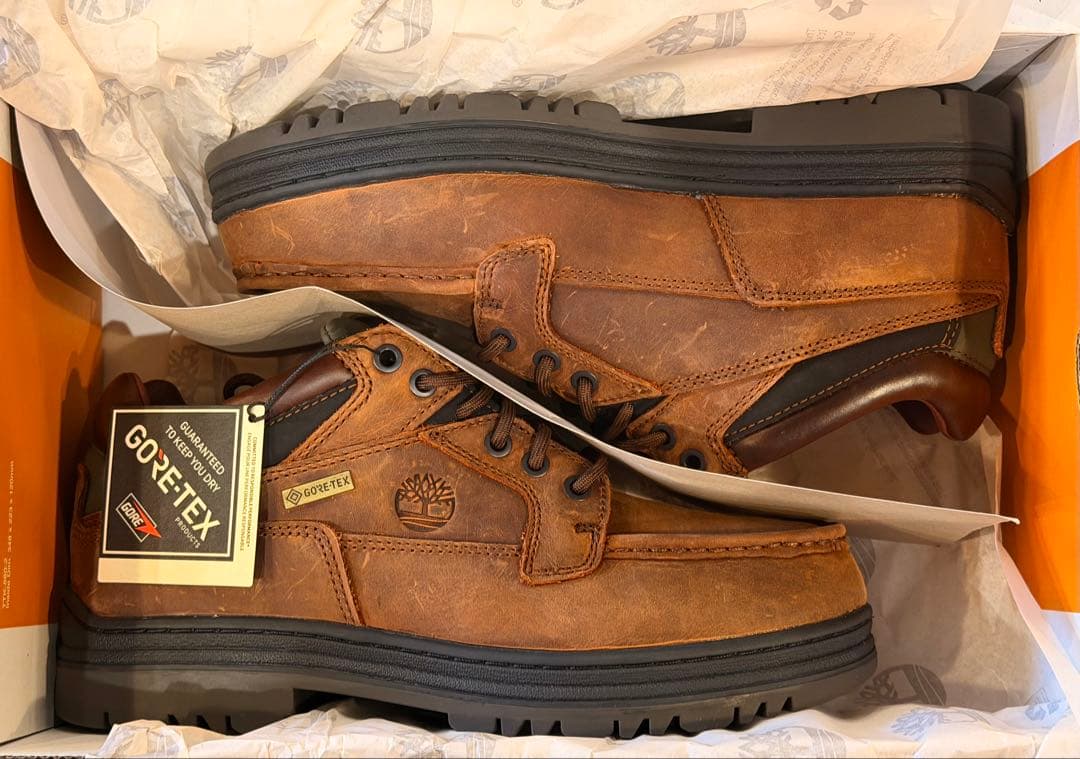 【新品】 timberland moc toe gtx brown ブラウン