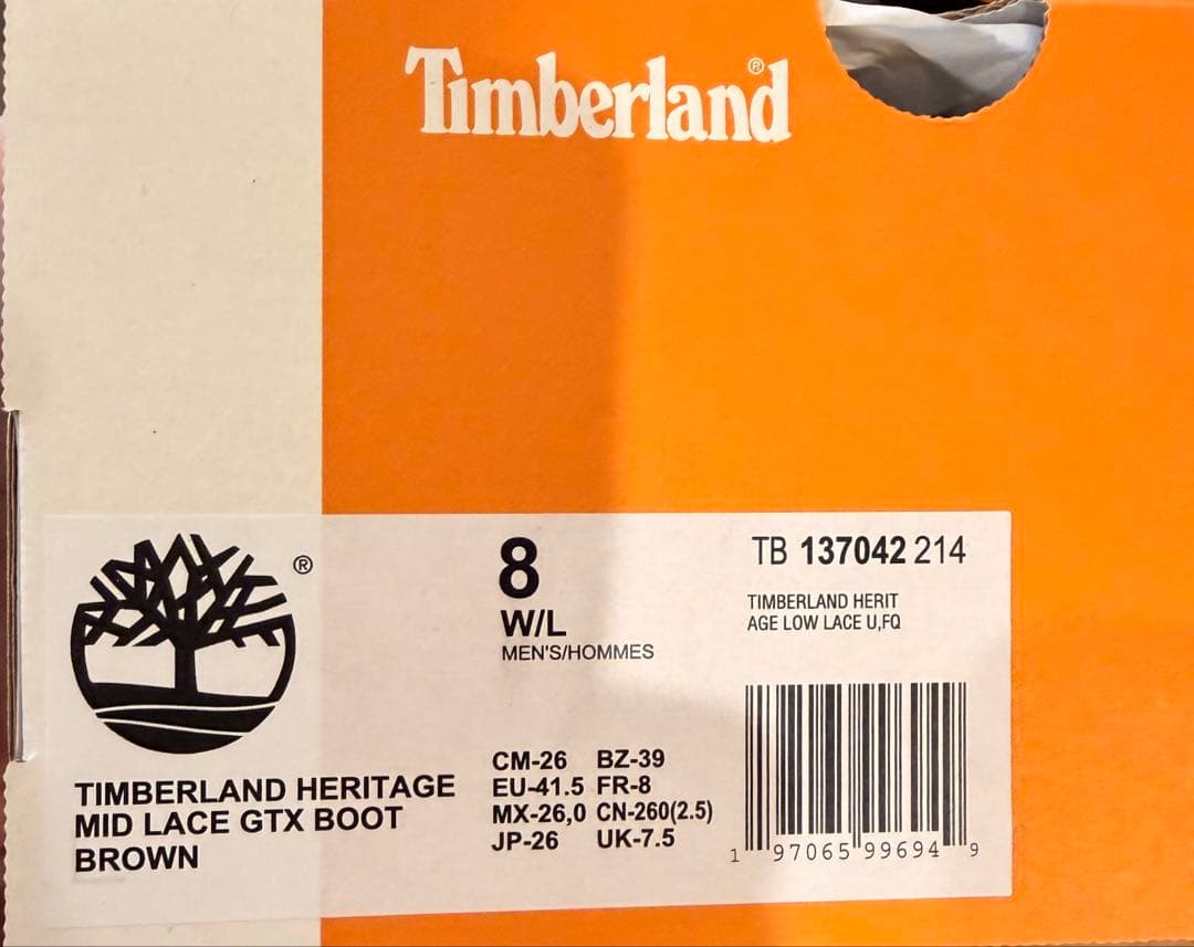 【新品】 timberland moc toe gtx brown ブラウン