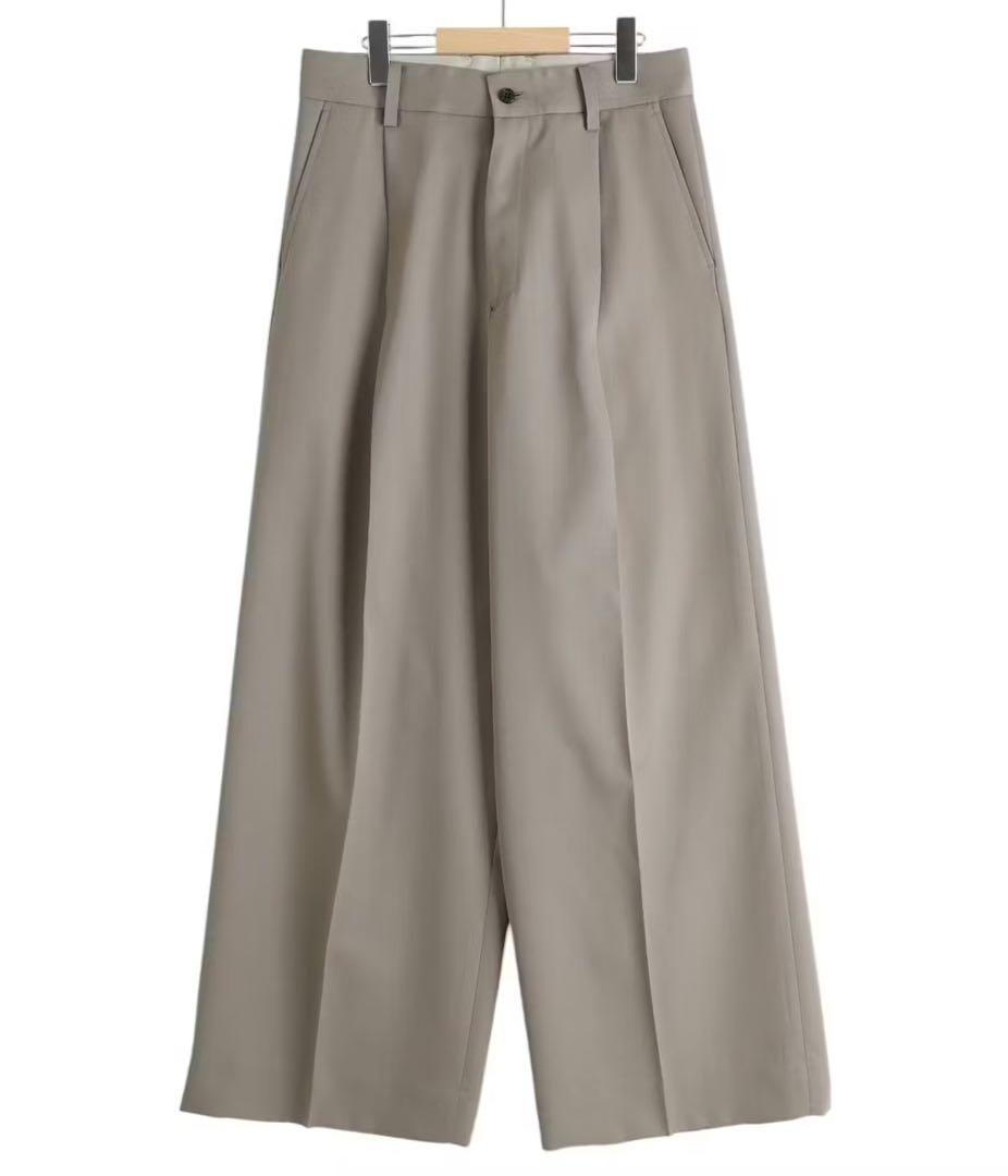 パンツ stein EXTRA WIDE TROUSERS toupe beige